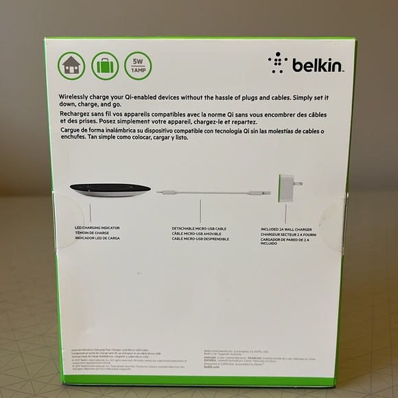 Belkin QI Wireless Charging Pad + Charger - Picture 2 of 2